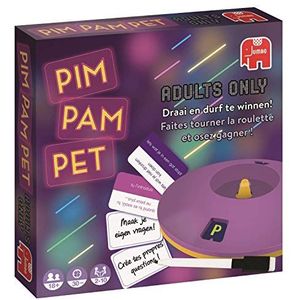 Pim Pam Pet Adults Only - Hilarisch gezelschapsspel voor volwassenen (18+) met uitdagende vragen - 2-10 spelers - Speeltijd 30 minuten