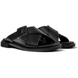 Edy - Sandalen - Effen - Suède - Open Toe - Platte Hak