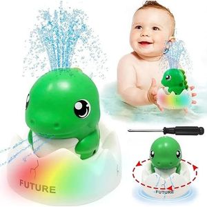 Badspeelgoed baby badspeelgoed dinosaurus bad speelgoed automatische sensor watersproeispeelgoed met licht, babycadeau badspeelgoed baby vanaf 1 jaar