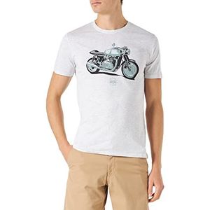 Teddy Smith T- Cars MC T-shirt, 267 White Melange, M Heren