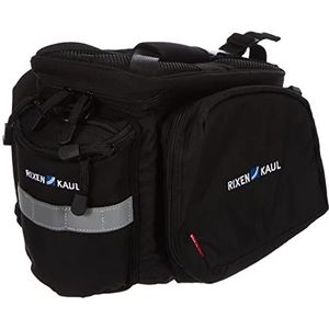 KLICKFix Unisex Adult Rackpack 2 Plus unieke lip bagagedragertas, zwart, eenheidsmaat