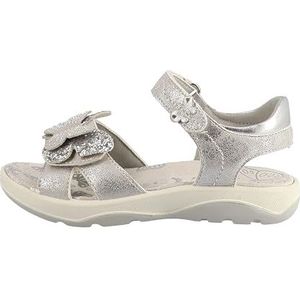 Lurchi - Farfalla - Sandalen - Zilverkleur - Klittenbandschoenen met Strassstenen