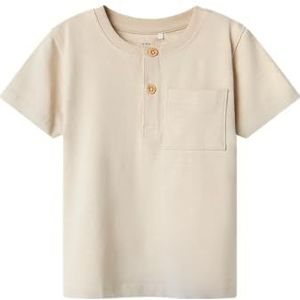 NAME IT - NMMFREDDI NREG SS TOP BOX - Jongens - T-shirt - Blauw - Jersey