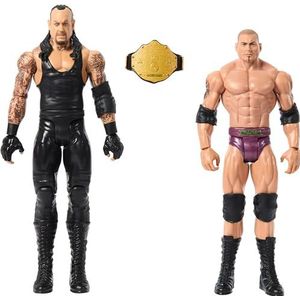 Mattel WWE Undertaker vs Bautista Championship Showdown Action Figure 2-Pack met World Heavyweight Championship, 6 inch
