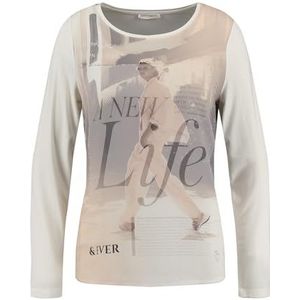 KEYLARGO City Round T-shirt voor dames, offwhite (1001), L