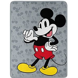NORTHWEST Mickey Mouse Micro Raschel Gooi Deken, 46"" x 60"", Dit is Mickey