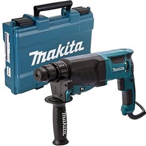 Makita HR2630 230V SDS Plus 26 mm Rotary hamer, 800 W, 240 V, blauw, zilver
