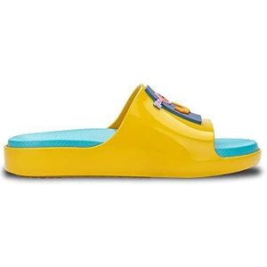 melissa Mini Cloud Slide + Fabrila INF, platte sandalen, geel, 32 EU, Geel, 32 EU
