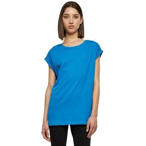 Urban Classics T-shirt met verlengde schouders voor dames voor dames, Hawaïaans blauw, 4XL