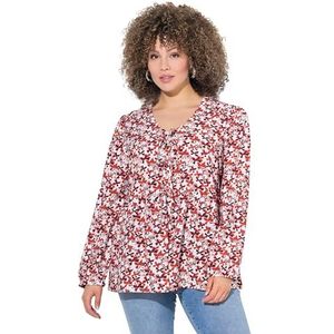 Ulla Popken - Blouseshirt - Lila/Rood/Wit
