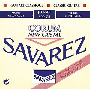 Savarez New Cristal Corum 500CR snaarset voor klassieke gitaar, verpakking van 6 stuks