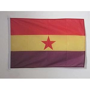 Spaanse Republikeinse Nautische Vlag Rode Ster 45x30cm - Spaanse Republikeinse Nautische Vlag 30 x 45 cm - AZ VLAG