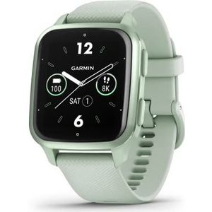 Garmin Venu Sq 2, Smartwatch voor de gezondheid, Cool Mint