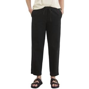 Marc OPolo Damesbroek met trekkoord, taps toelopende pasvorm, zwart, 32