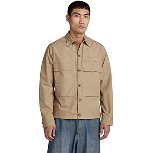 G-STAR RAW Heren Pocketony Service Overshirt Jacket, Beige/Kaki (Tree House C973-C941), S