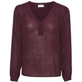 KAFFE - Amber - Damesblouse - Lange Mouwen - V-hals - 100% Viscose