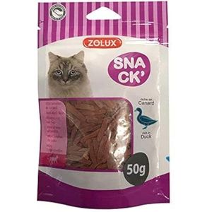 SNACK Zolux Mini-lamellen voor katten, eend, 50 g