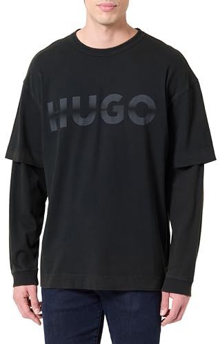 Hugo Blue - Nenzyon - Herenshirt - Effen - Relaxed Fit - Lange Mouwen - Puur Katoen