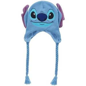 Concept One Disney Lilo en Stitch Winter Beanie Muts Gebreide Kous Cap, Blauw, Eén Maat