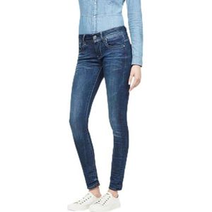 G-Star Raw Lynn Mid Waist Skinny Jeans Jeans dames,Blue Dark Denim Aged.,23W / 34L