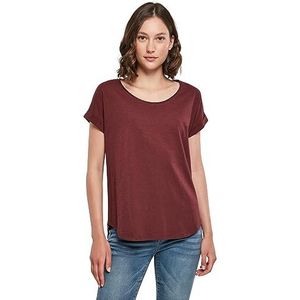 Build Your Brand T-shirt voor dames, rood (cherry), XS