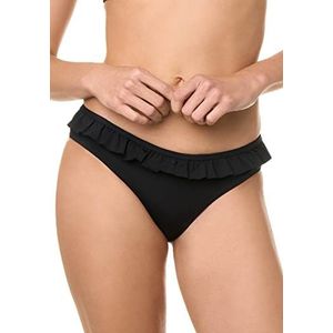 Goldenpoint Badpak voor dames met ruches, Zwart, M