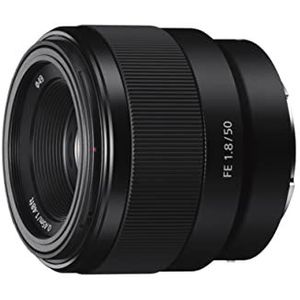 Sony SEL-50F18F standaardlens (vaste brandpuntsafstand, 50 mm, F1.8, volledig frame, geschikt voor A7, A6000, A5100, A5000 en Nex-serie, E-mount) zwart