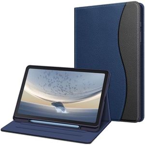 FINTIE Hoesje voor Samsung Galaxy Tab S6 Lite 10,4 inch 2022/2020 (model SM-P610/P613/P615/P619) met S-penhouder, foliostandaard met meerdere kijkhoeken en zak, automatisch wekken/slapen, marineblauw