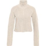 Noisy may - NMDARA - Gebreid Vest - Crème - Lange Mouw