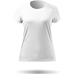 Zhik ZhikDry UV Active Short Sleeve Top voor dames, wit, licht, sneldrogend, UV-bescherming en SPF-eigenschappen