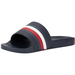 Tommy Hilfiger Heren Hilfiger Pool Slide (FM0FM05233), Blauw (Desert Sky), 6.5 UK, Blauwe Woestijnhemel, 40 EU