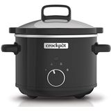 Crockpot slowcooker | verwijderbare, gemakkelijk te reinigen keramische kom | 2,4 liter (1—2 personen) | zwart [CSC046X]