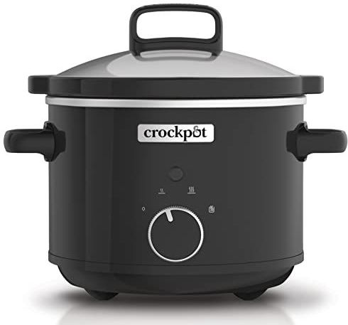 Crockpot slowcooker | verwijderbare, gemakkelijk te reinigen keramische kom | 2,4 liter (1—2 personen) | zwart [CSC046X]