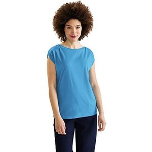 Street One dames zomer shirt, splash blue, 40