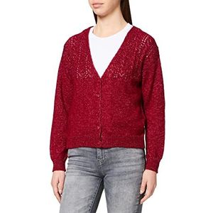 NAF Mohy Cardigan Sweater voor dames, Rouge Basis, M