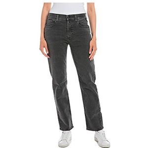 Replay Dames Jeans Maijke Straight Straight Fit van Comfort Denim, 097, donkergrijs, 25W x 30L