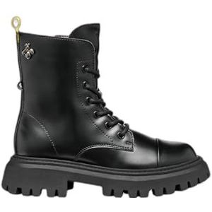 Geox J MAQUINNENS Girl B Chelsea Boot, zwart, 1 UK, Zwart, 1 UK