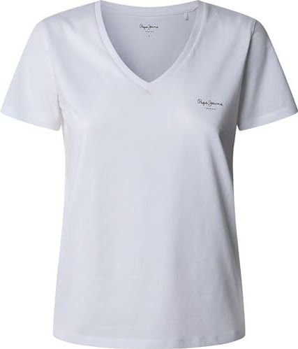 Pepe Jeans Dames MACY V-NECK T-shirt, wit (WIT), M, wit(wit), M