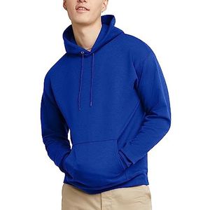 Hanes Heren EcoSmart Hoodie, Midweight Fleece, Pullover Hooded Sweatshirt, Deep Royal, M