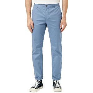 Scotch & Soda Essentials Stuart-Organic Cotton Stretch Twill Chino broek voor heren, Cosmos Blue 4855, 34W / 30L