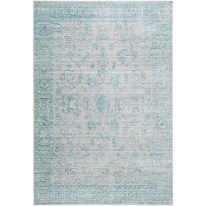 Benuta Tapijt Visconti turquoise 160x230 cm | Modern tapijt voor woon- en slaapkamer