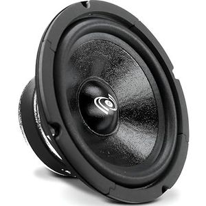 Pyle PDMR6 Auto-audioluidspreker, 16,5 cm, middentoner, 300 watt, krachtige, verzegelde achterkant, middentonen systeem met papiercoating, 200-5 kHz, 93 dB, 8 ohm, 850 g magneet, 2,5 cm