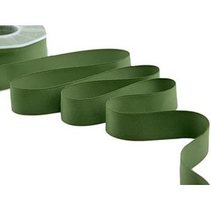 Furlanis - Dubbel satijn, lint voor decoraties, geschenkverpakkingen, gastgeschenken - groen Engels, 25 mm x 20 m