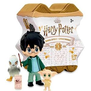 Famosa - Magische capsules van Harry Potter Serie 3, met 10 verschillende figuren uit filmscènes, poppen en accessoires voor nieuwe personages, willekeurige modelshow