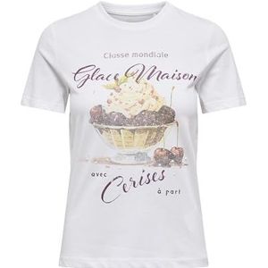 Onlkaren Reg S/S Dessert Top Box JRS, wit (bright white), XS