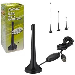 Comag D2A actieve DVB-T2 staafantenne met ""LTE-filter"" zwart