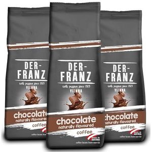 Der-Franz Koffie, op smaak gebracht met Van natureer UTZ-chocolade, gemalen bonen, 3 x 500 g