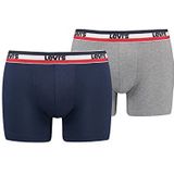 Levi's Sportswear Herenboxershort met logo, 2 stuks, jurk, blauwtinten, L