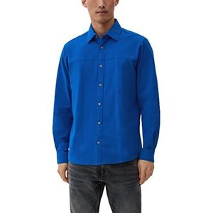 s.Oliver heren overhemden lange mouw, blauw, XL