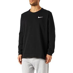 NIKE CZ7395-010 M NK DF LS CRW Sweatshirt Heren ZWART/WIT Maat L